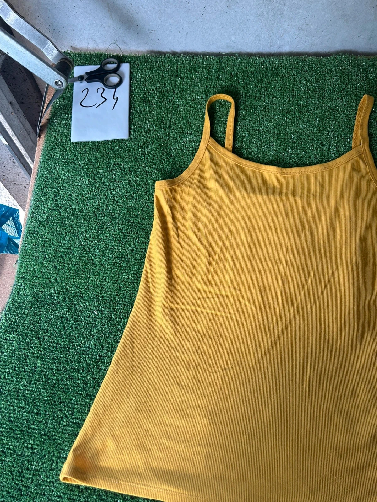 No Boundaries mustard yellow tank top – photo 3